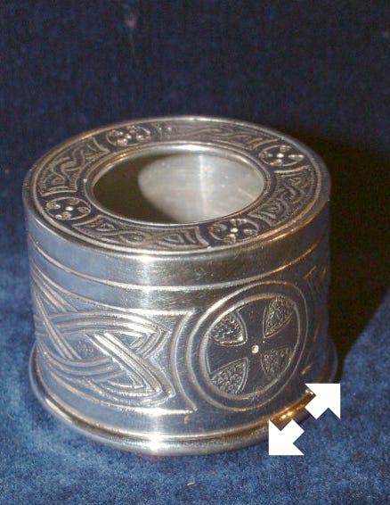 Silver Celtic Design ferrule