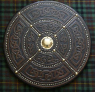 Celtic targe which was a prize presented at the Falkirk Tryst and MacMurchie competition