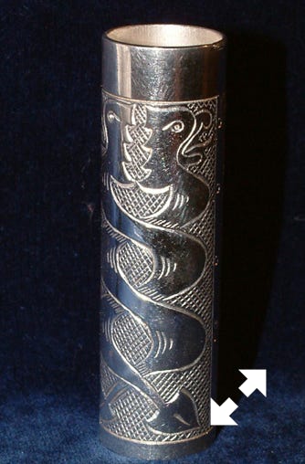 Silver Zoomorphic Design tuning slide